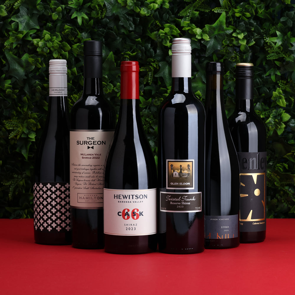A collection of Blockbuster Reds 6pack from The Wine Collective