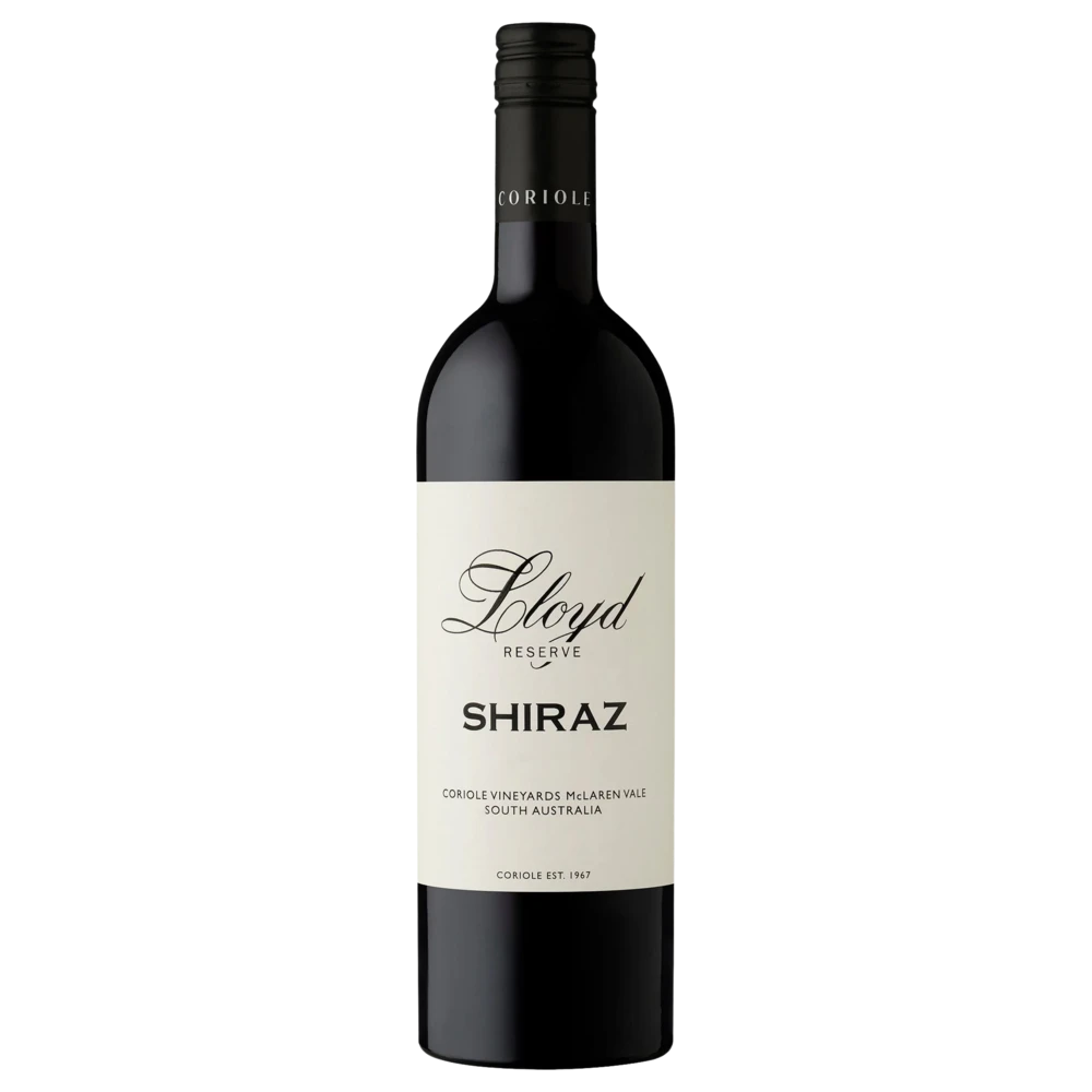 A bottle of 2022 Coriole Lloyd Reserve Shiraz 750ml Red Wine