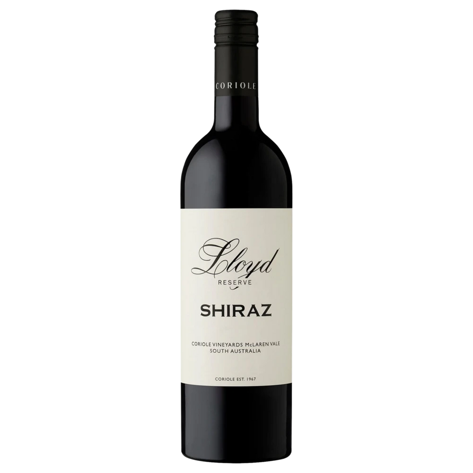 A bottle of 2022 Coriole Lloyd Reserve Shiraz 750ml Red Wine