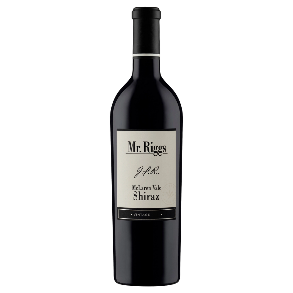 A bottle of 2022 Mr. Riggs JFR McLaren Vale Shiraz 750ml Red Wine