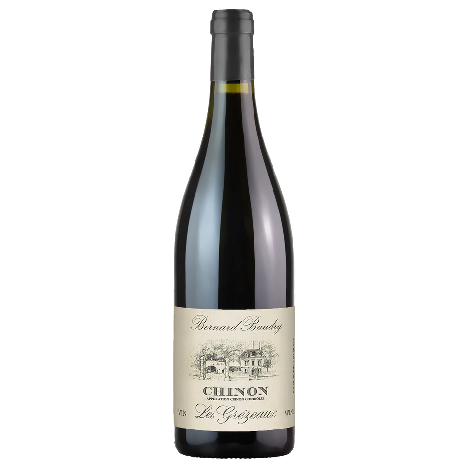 A bottle of 2023 Domaine Bernard Baudry Chinon Les Grézeaux 750ml Red Wine