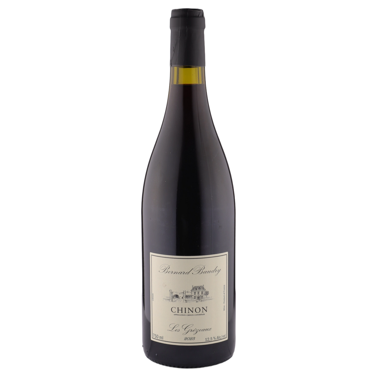A bottle of 2023 Domaine Bernard Baudry Chinon Les Grézeaux 750ml Red Wine