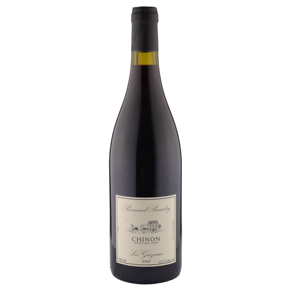 A bottle of 2023 Domaine Bernard Baudry Chinon Les Grézeaux 750ml Red Wine