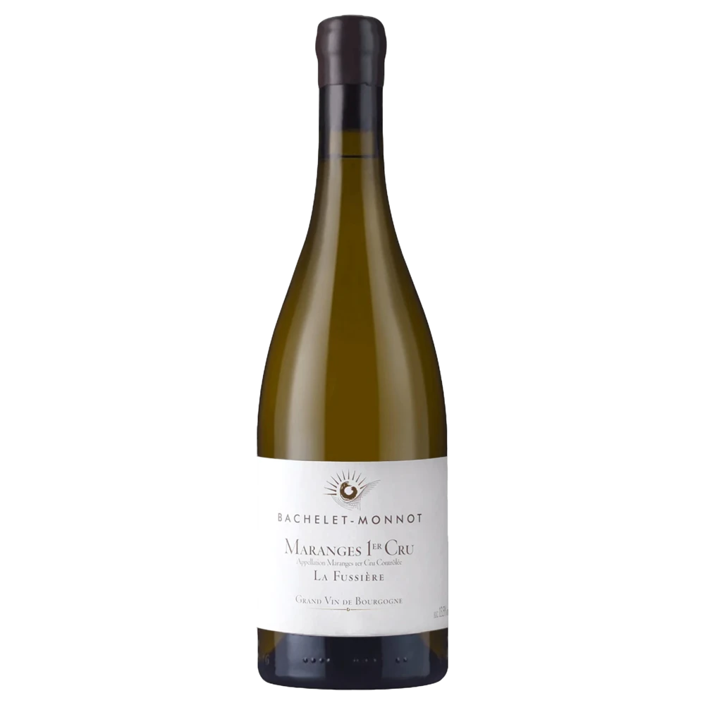 A bottle of 2023 Bachelet Monnot Maranges 1er Cru La Fussière Blanc 750ml White Wine