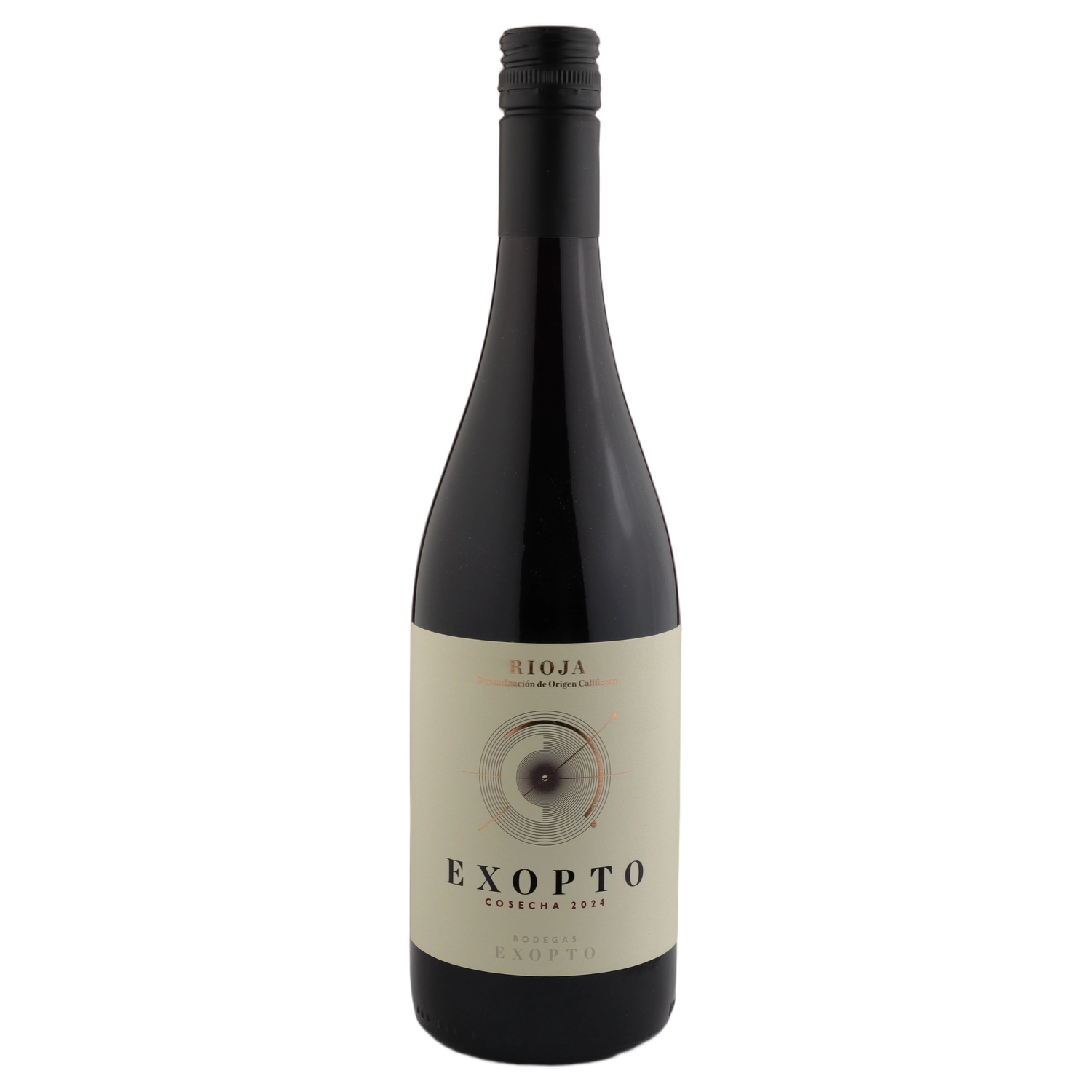 A bottle of 2024 Bodegas Exopto Rioja Exopto Tinto 750ml Red Wine