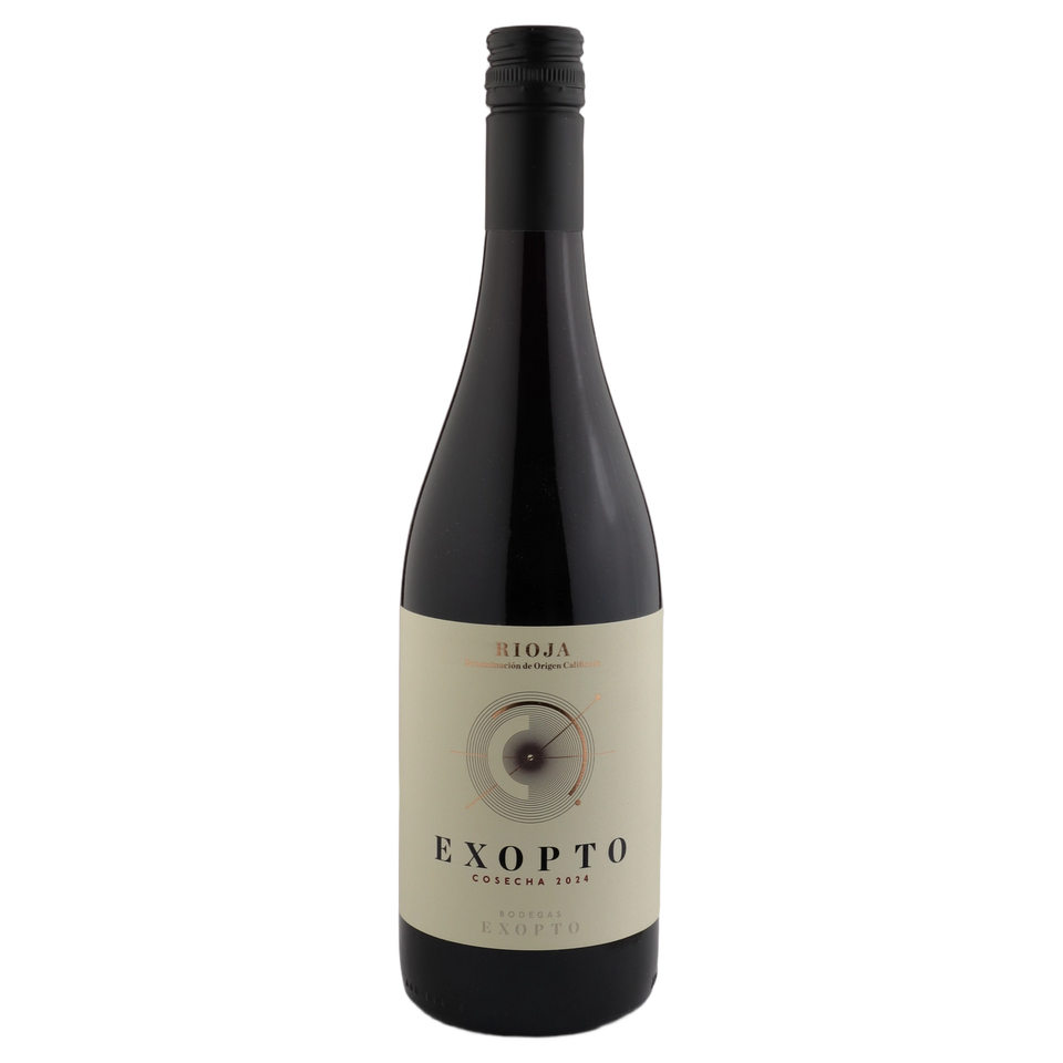 A bottle of 2024 Bodegas Exopto Rioja Exopto Tinto 750ml Red Wine