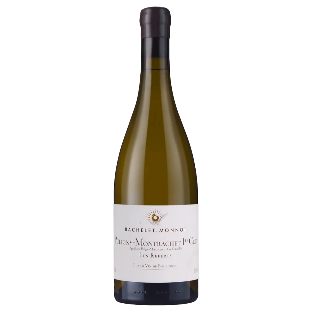 A bottle of 2023 Bachelet Monnot Puligny Montrachet 1er Cru Les Referts 750ml White Wine