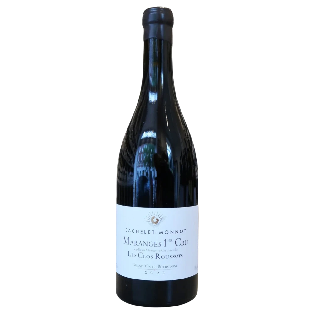A bottle of 2023 Bachelet Monnot Maranges 1er Cru Les Clos Roussots 750ml Red Wine