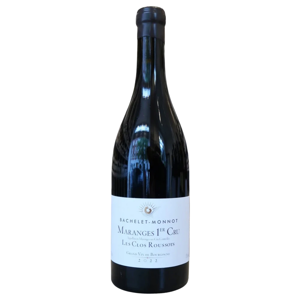 A bottle of 2023 Bachelet Monnot Maranges 1er Cru Les Clos Roussots 750ml Red Wine