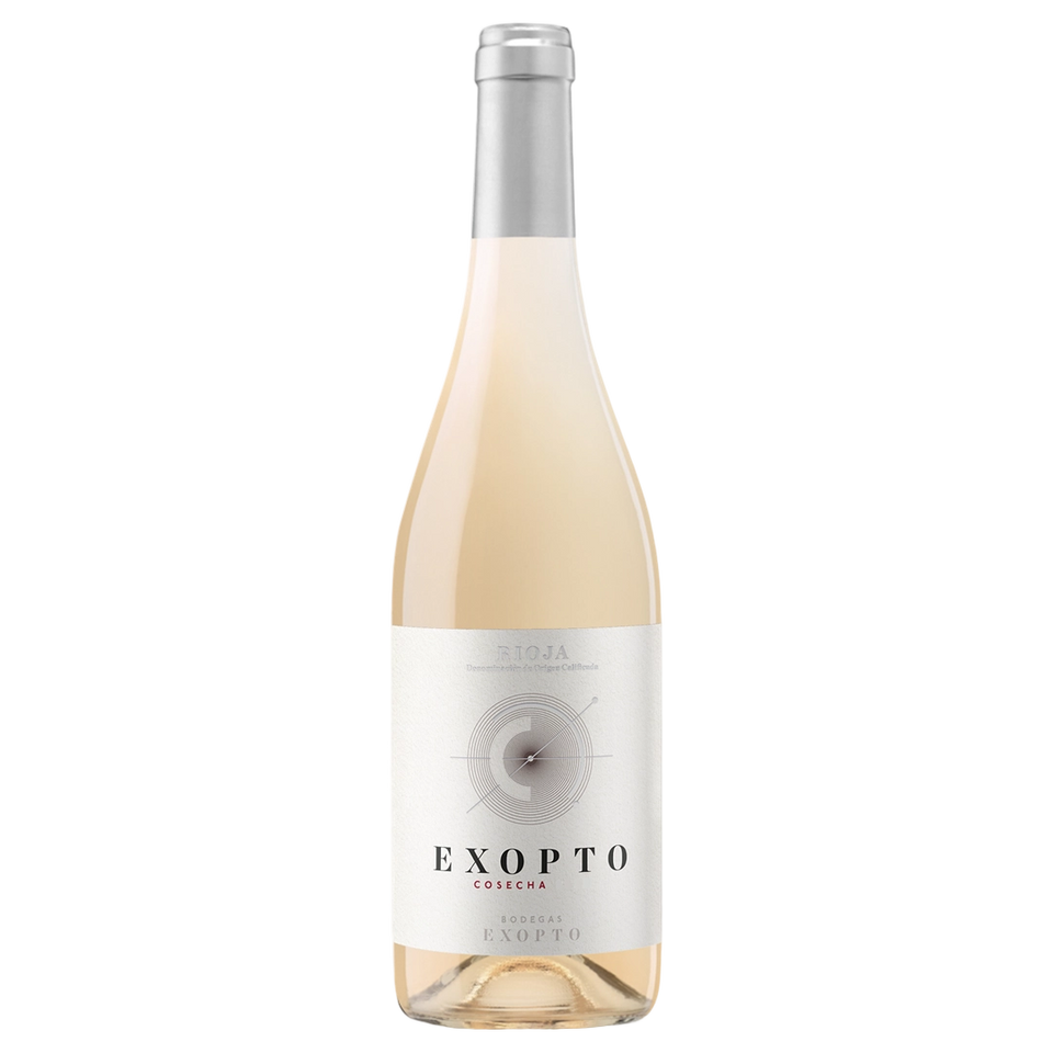 A bottle of 2024 Bodegas Exopto Rioja Exopto Rosado 750ml Rose Wine