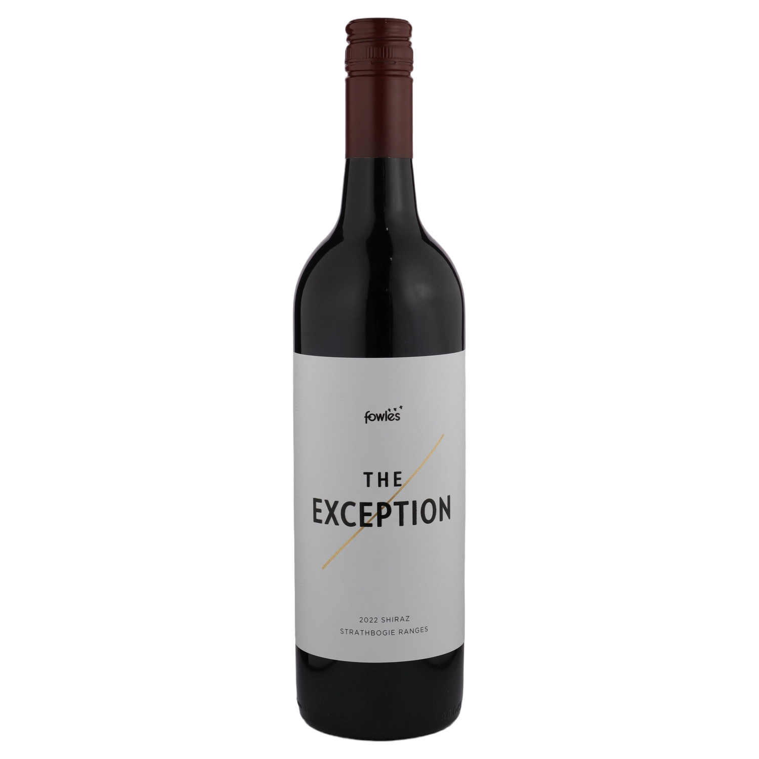 A bottle of 2022 Fowles The Exception Shiraz 750ml Red Wine