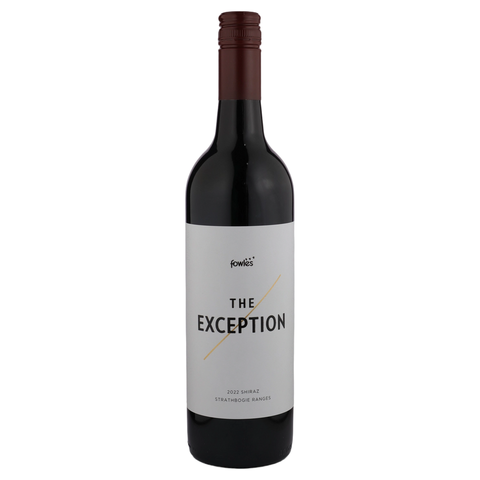 A bottle of 2022 Fowles The Exception Shiraz 750ml Red Wine