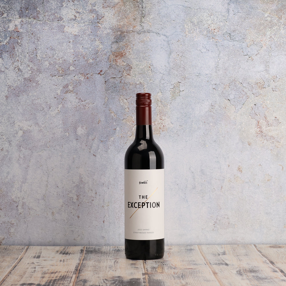 A bottle of Fowles The Exception Shiraz 2022 750ml Red Wine