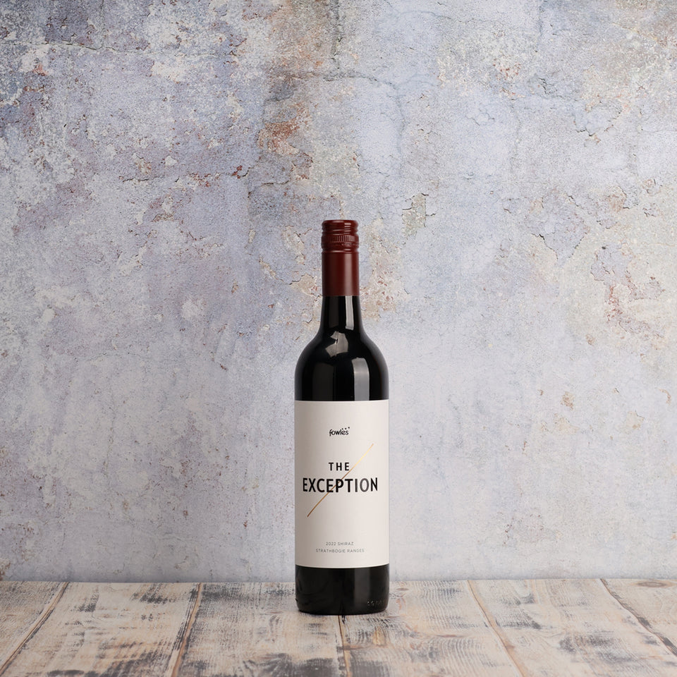 A bottle of Fowles The Exception Shiraz 2022 750ml Red Wine