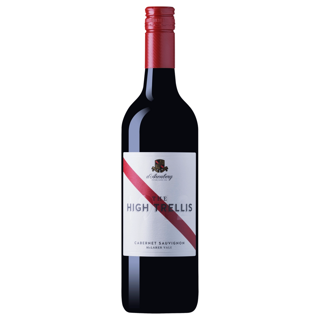 A bottle of 2022 d’Arenberg The High Trellis Cabernet Sauvignon 750ml Red Wine
