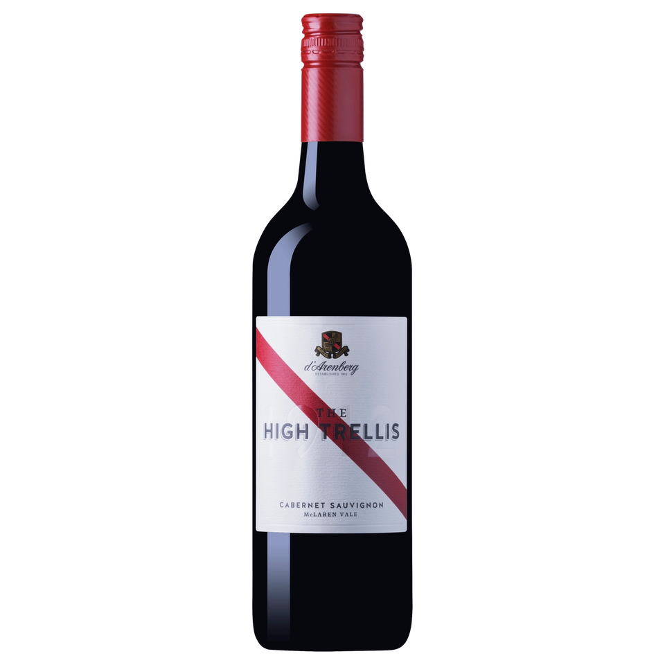 A bottle of 2022 d’Arenberg The High Trellis Cabernet Sauvignon 750ml Red Wine