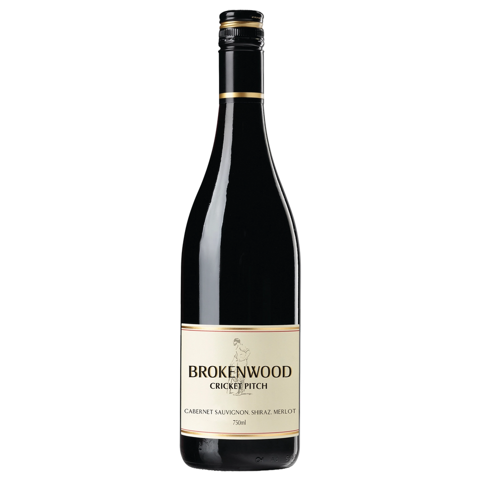A bottle of 2023 Brokenwood Cricket Pitch Red 750ml Red Wine