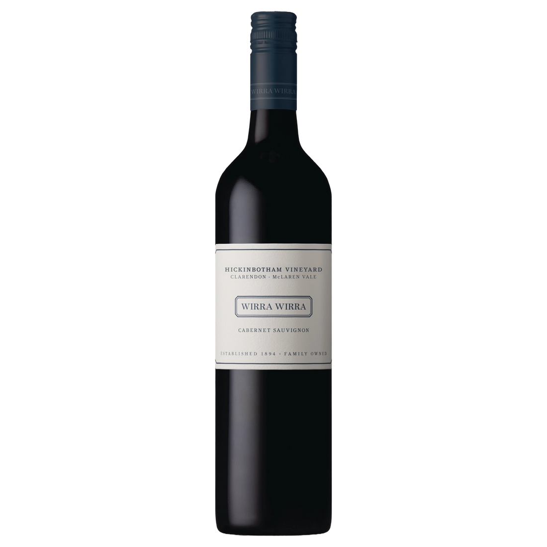 A bottle of 2024 Wirra Wirra Single Vineyard Hickinbotham Cabernet Sauvignon 750ml Red Wine