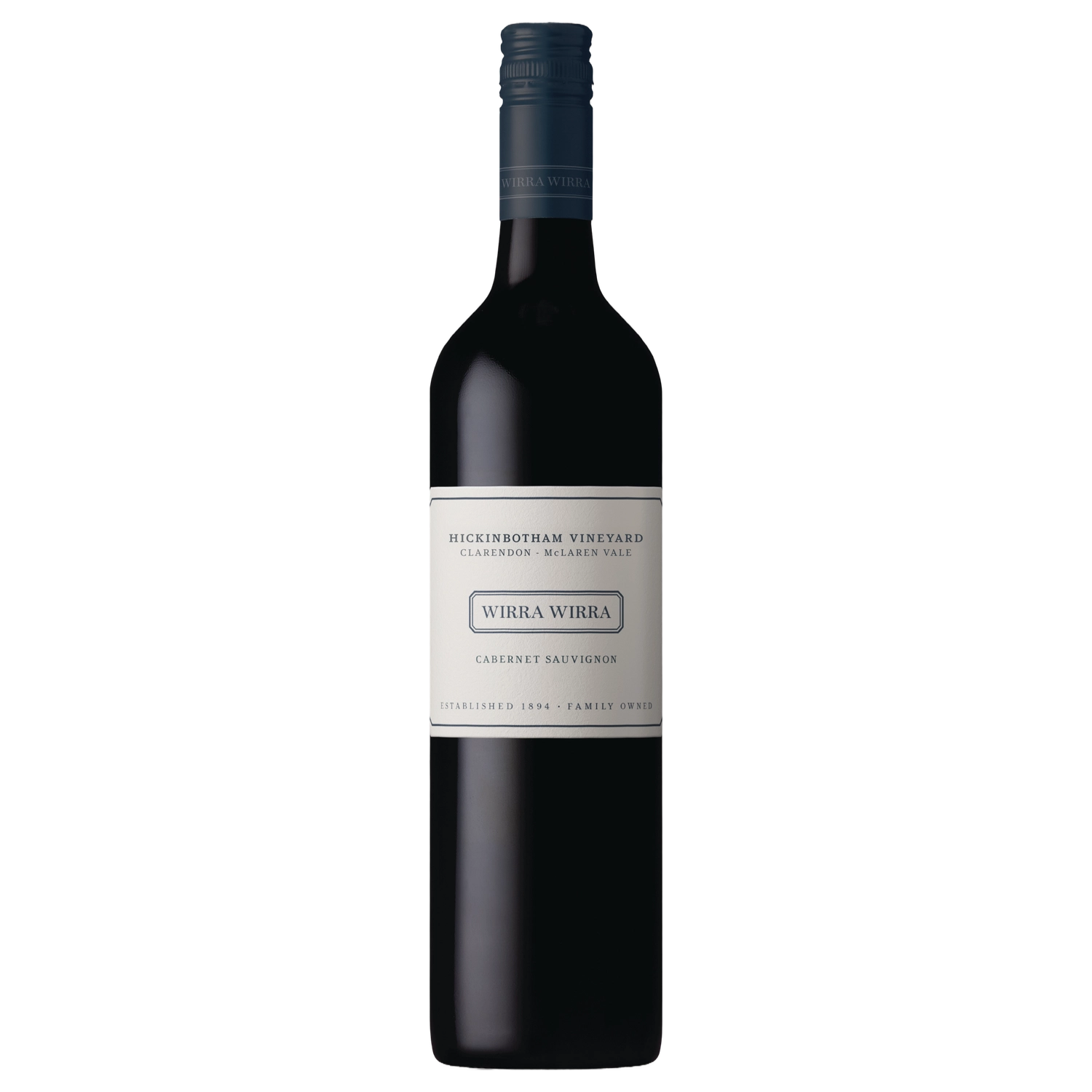 A bottle of 2024 Wirra Wirra Single Vineyard Hickinbotham Cabernet Sauvignon 750ml Red Wine
