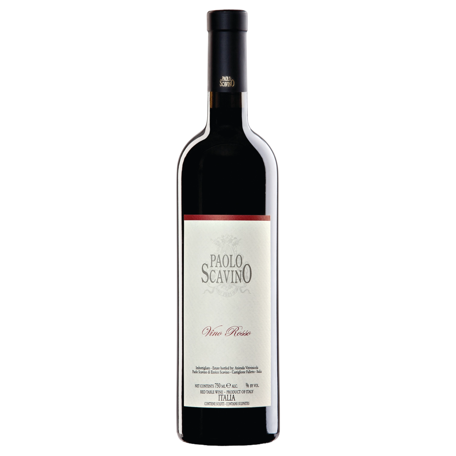 A bottle of 2022 Paolo Scavino Vino da Tavola Rosso 750ml Red Wine