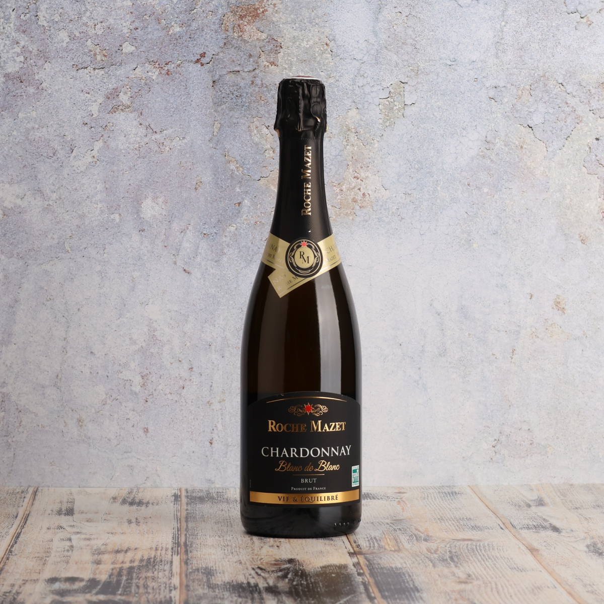 A bottle of NV Roche Mazet Chardonnay Brut 750ml White Wine