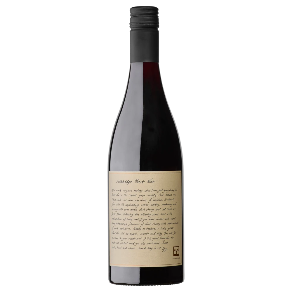 A bottle of 2024 Lethbridge Pinot Noir 750ml Red Wine
