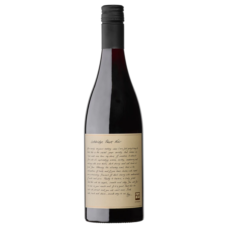 A bottle of 2024 Lethbridge Pinot Noir 750ml Red Wine