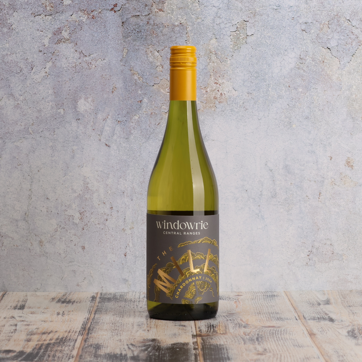 A bottle of 2024 Windowrie The Mill Chardonnay 750ml White Wine