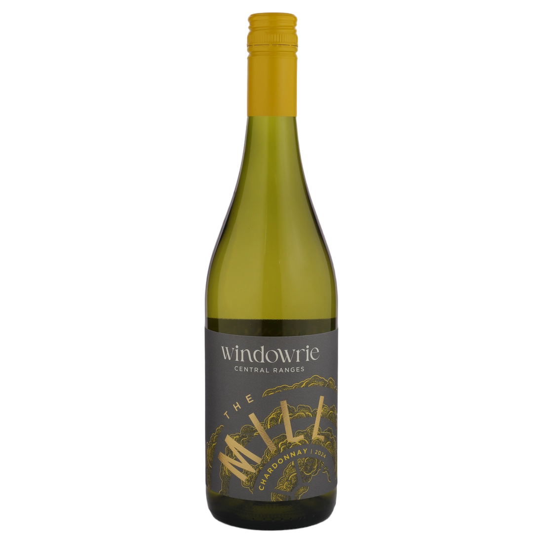 A bottle of 2024 Windowrie The Mill Chardonnay 750ml White Wine