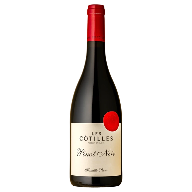 A bottle of 2024 Famille Roux Les Cotilles Pinot Noir 750ml Red Wine