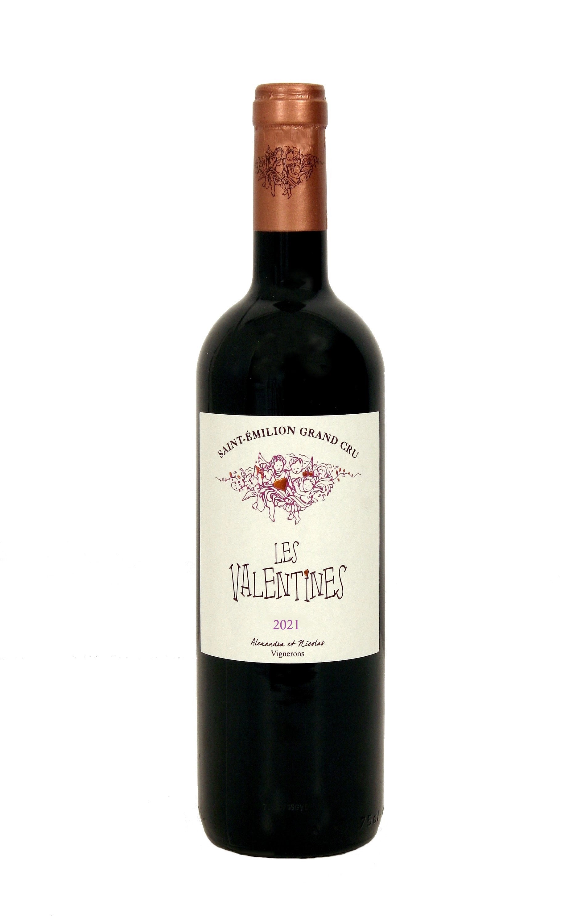 A bottle of 2021 Les Valentines 750ml Red Wine