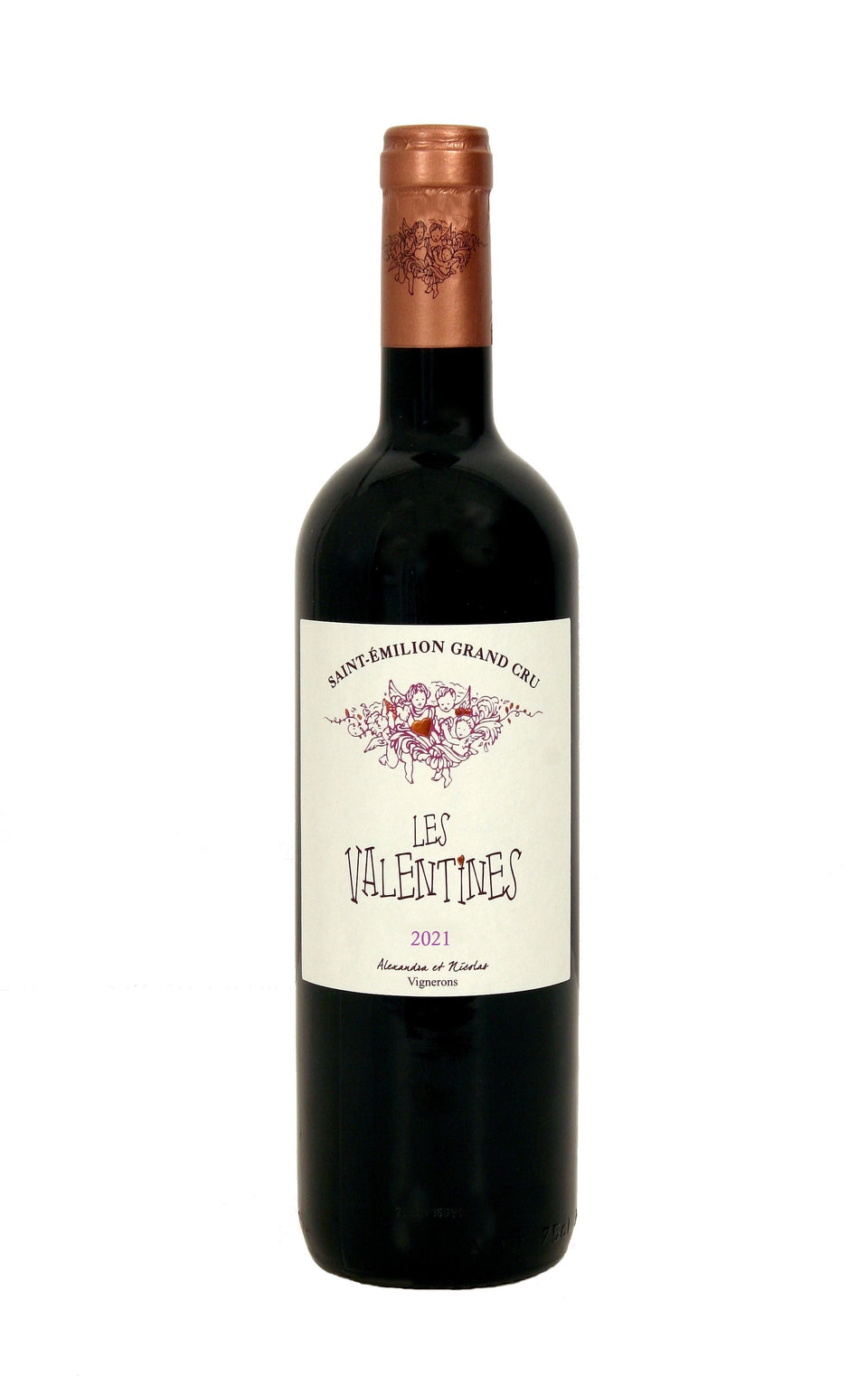 A bottle of 2021 Les Valentines 750ml Red Wine