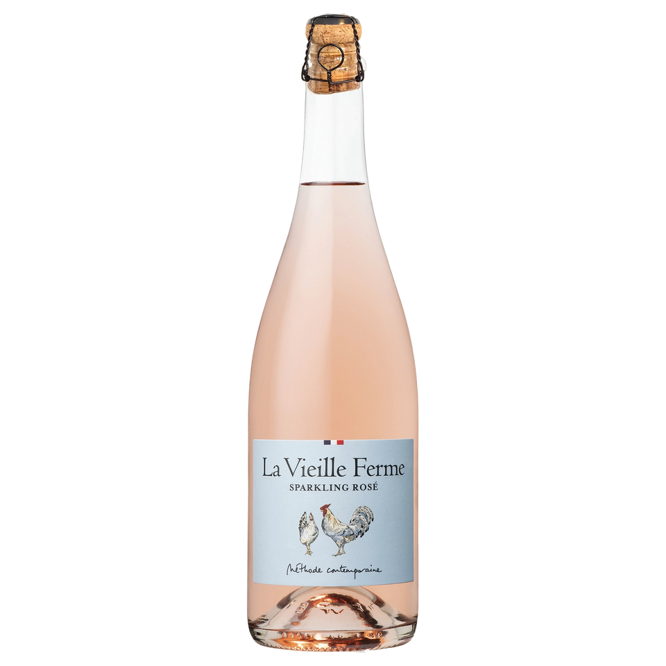 A bottle of NV La Vieille Ferme Sparkling Rosé 750ml Rose Wine