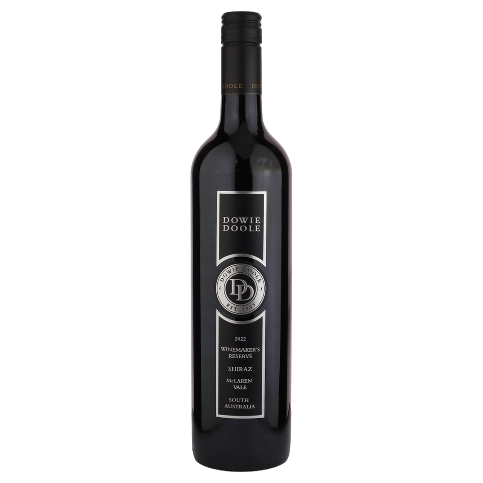 A bottle of Dowie Doole Winemakers Reserve Shiraz 2022 750ml Red Wine