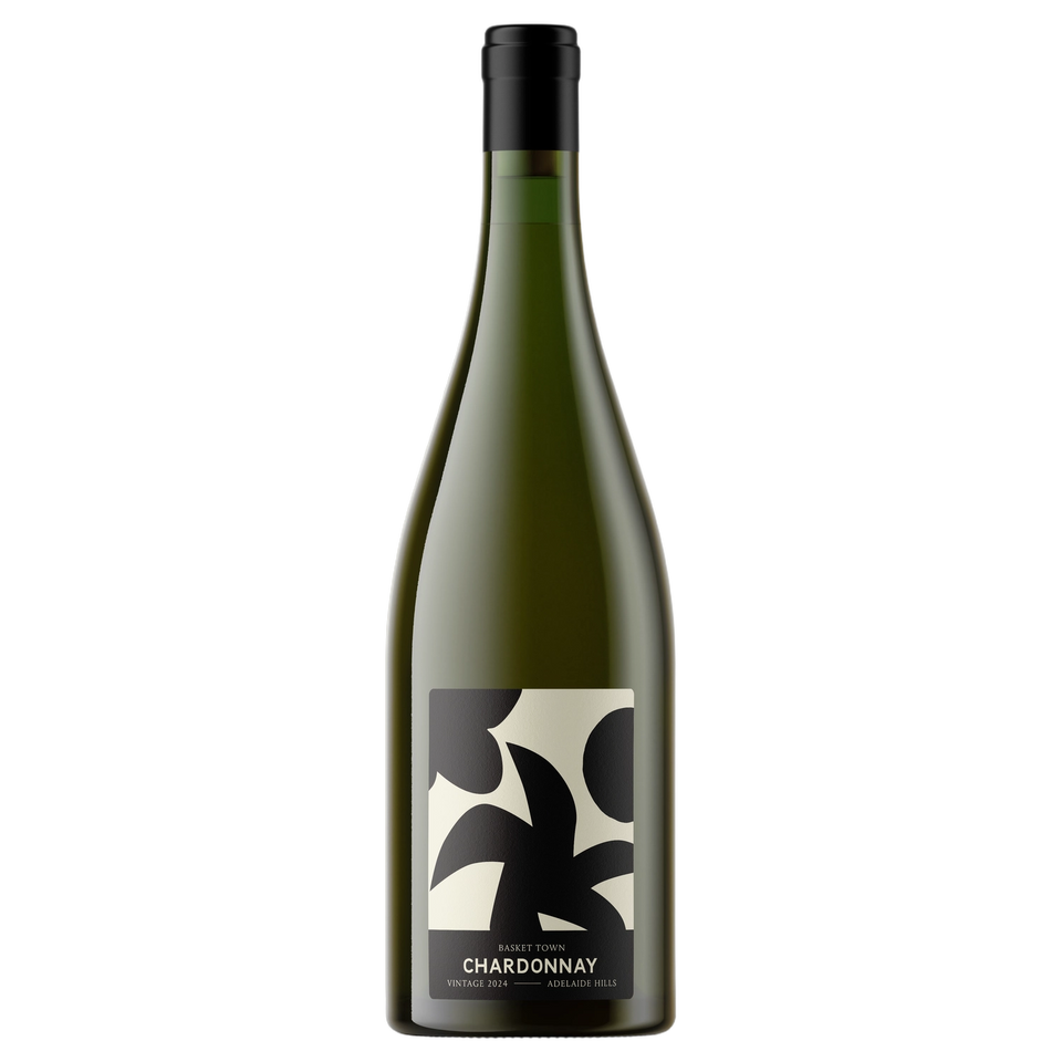 A bottle of 2024 Commune of Buttons Basket Town Chardonnay 750ml White Wine