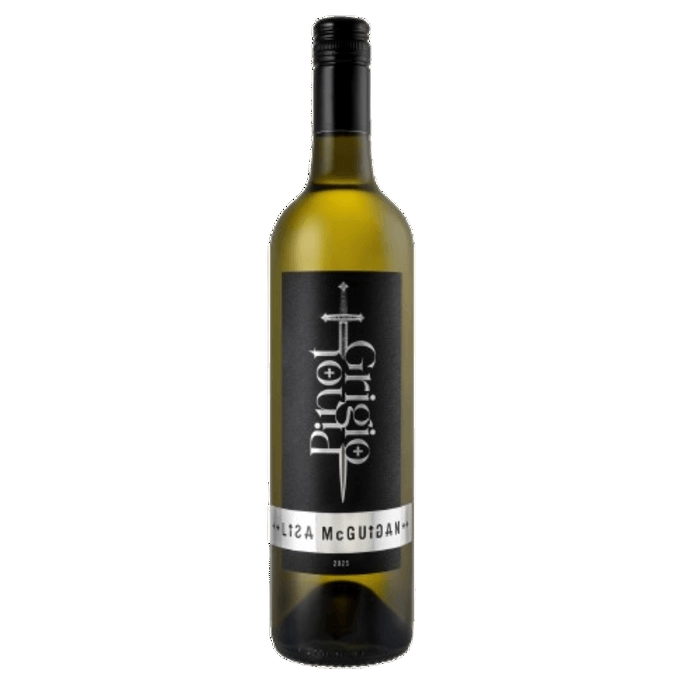 A bottle of Lisa Mcguigan Pinot Grigio Silver Range 2025 750ml White Wine