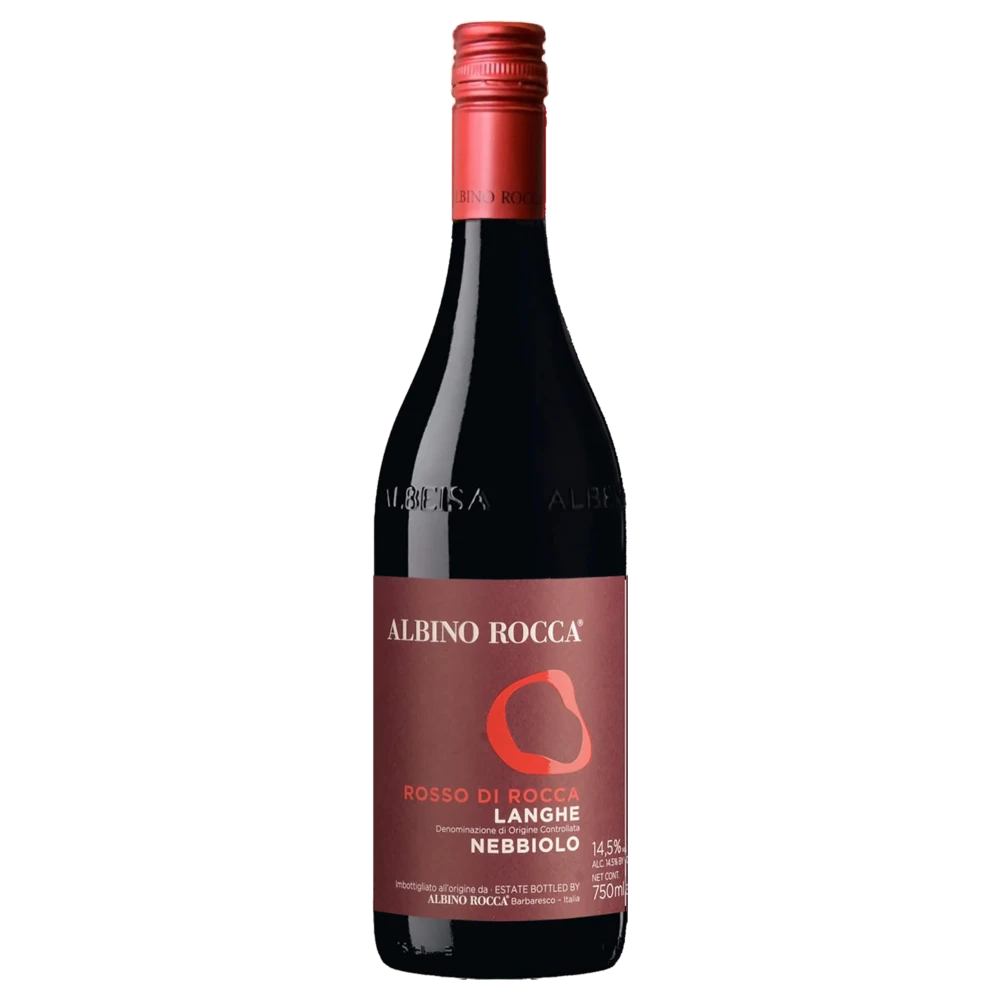 A bottle of 2024 Albino Rocca Langhe Nebbiolo Rosso di Rocca 750ml Red Wine