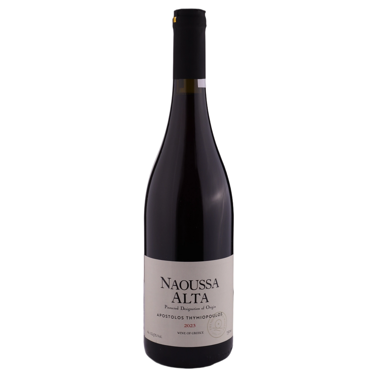 A bottle of 2024 Thymiopoulos Alta Xinomavro 750ml Red Wine