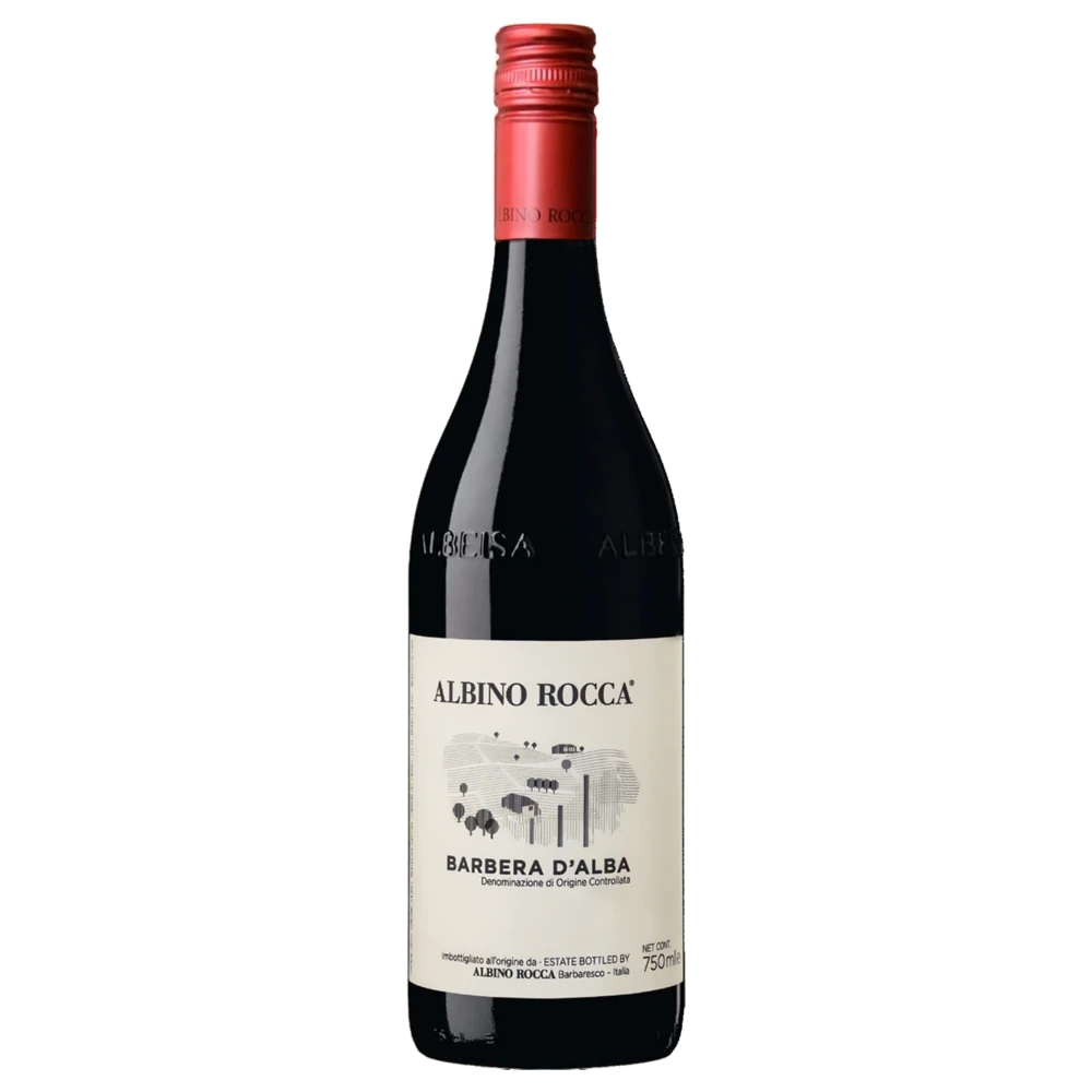 A bottle of 2024 Albino Rocca Barbera d'Alba 750ml Red Wine