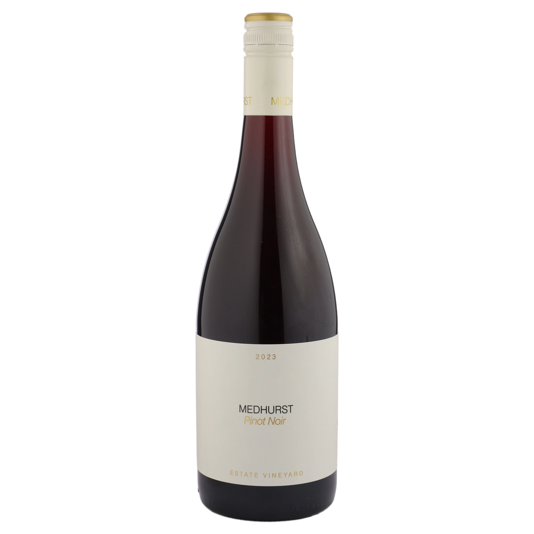 A bottle of Medhurst Estate Pinot Noir 2023 750ml Red Wine