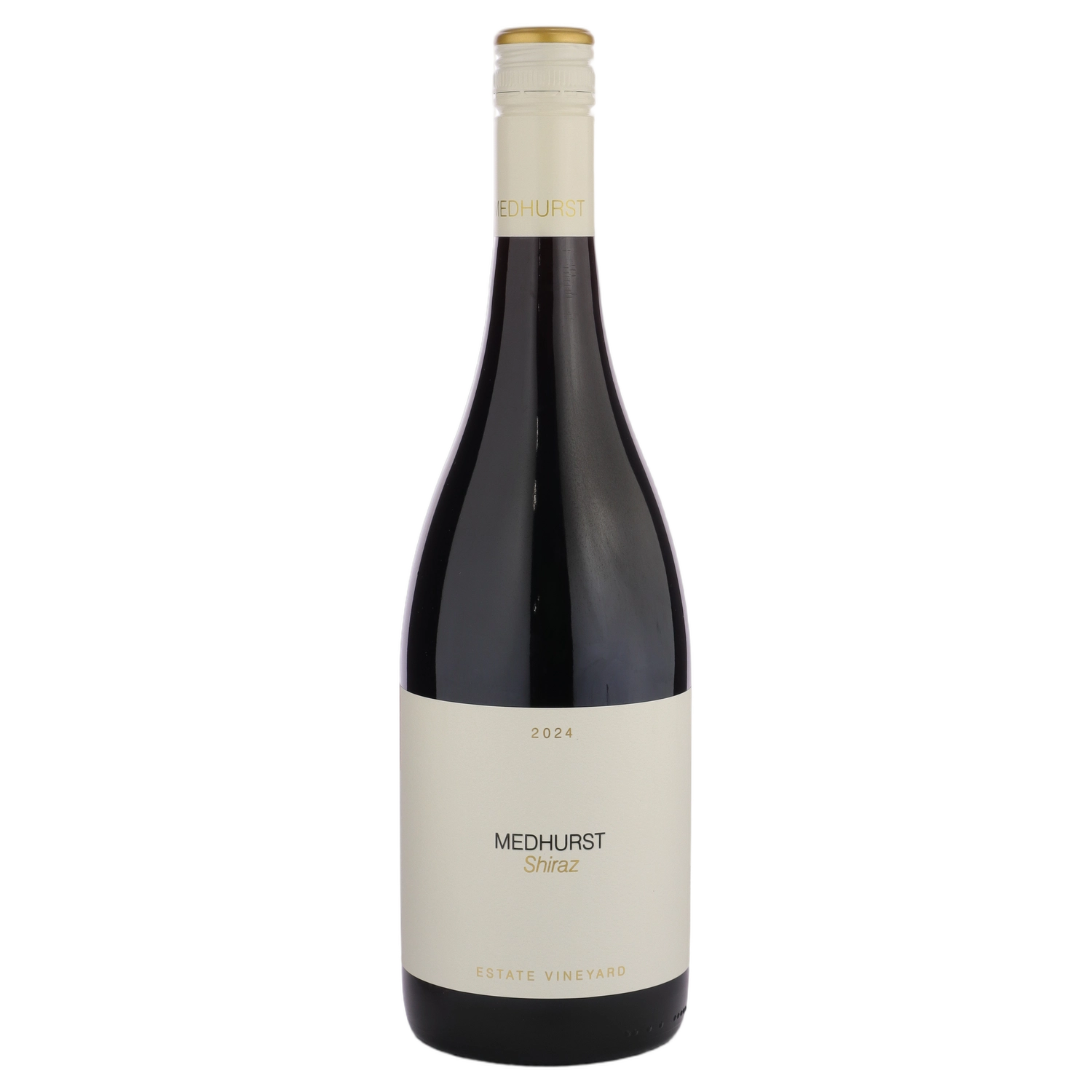 A bottle of 2024 Medhurst Estate Vineyard Shiraz 750ml Red Wine