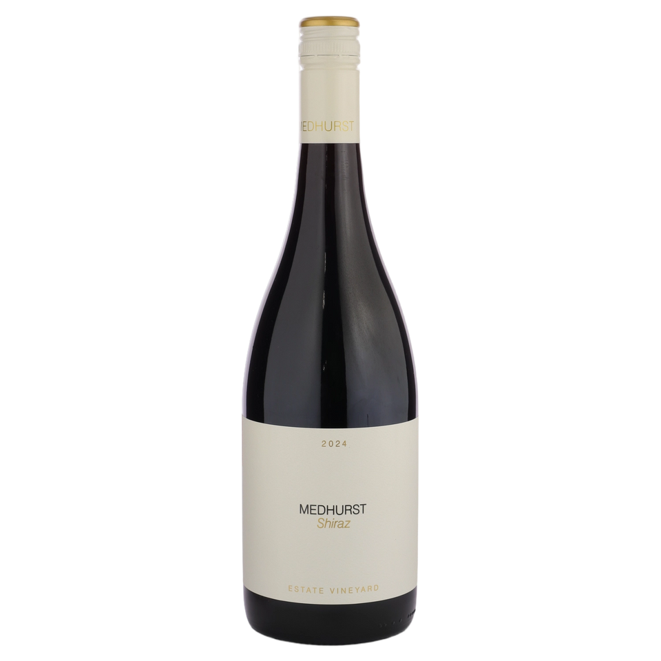 A bottle of 2024 Medhurst Estate Vineyard Shiraz 750ml Red Wine