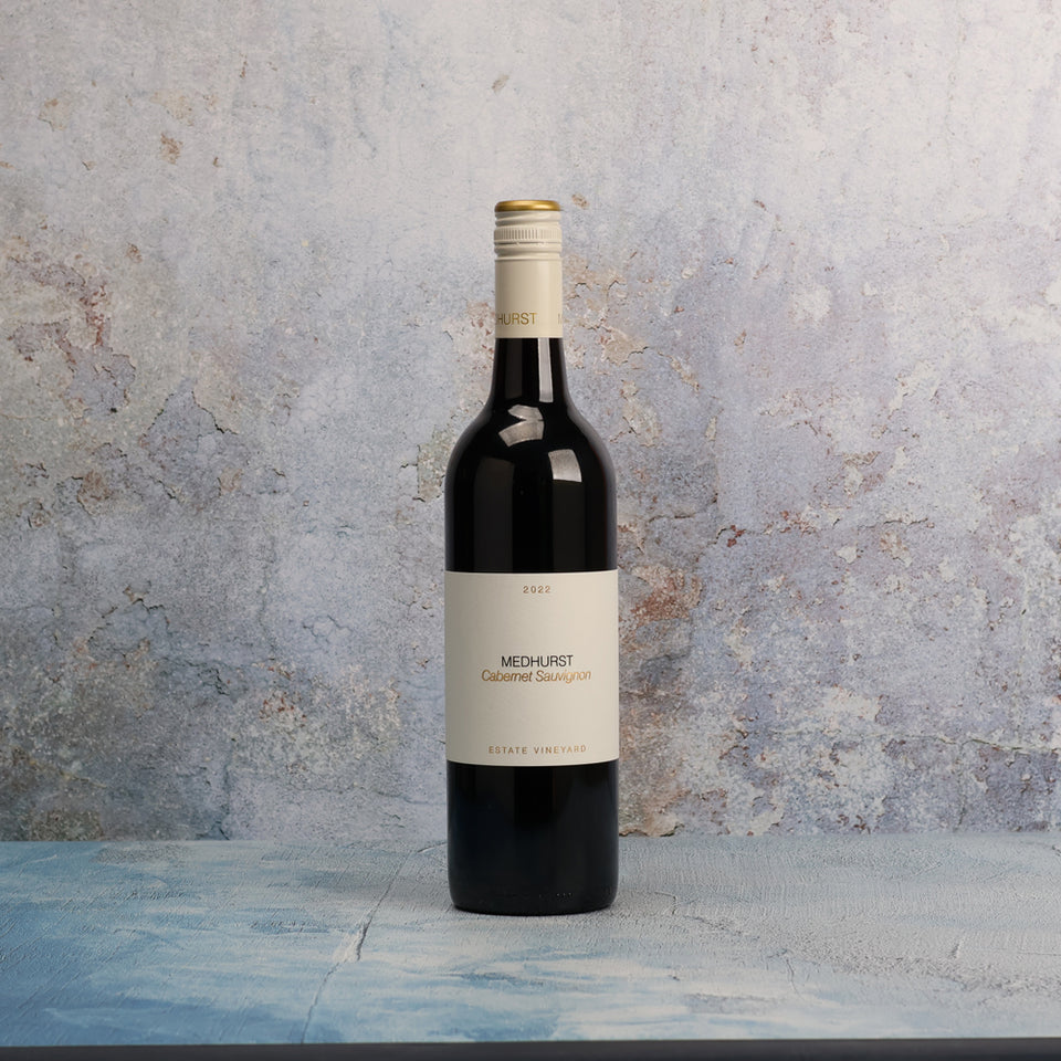 A bottle of Medhurst Estate Vineyard Cabernet 2022 750ml Red Wine
