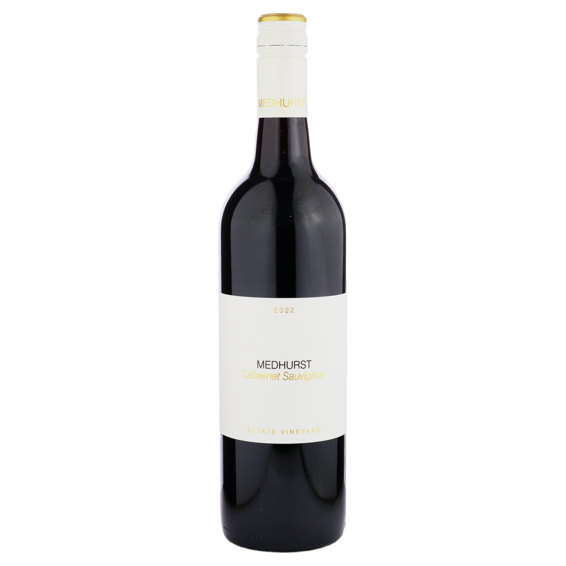A bottle of Medhurst Estate Vineyard Cabernet 2022 750ml Red Wine