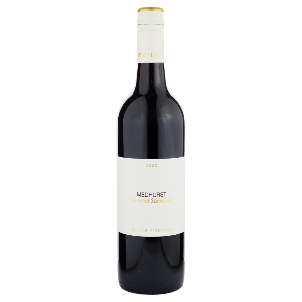 A bottle of Medhurst Estate Vineyard Cabernet 2022 750ml Red Wine