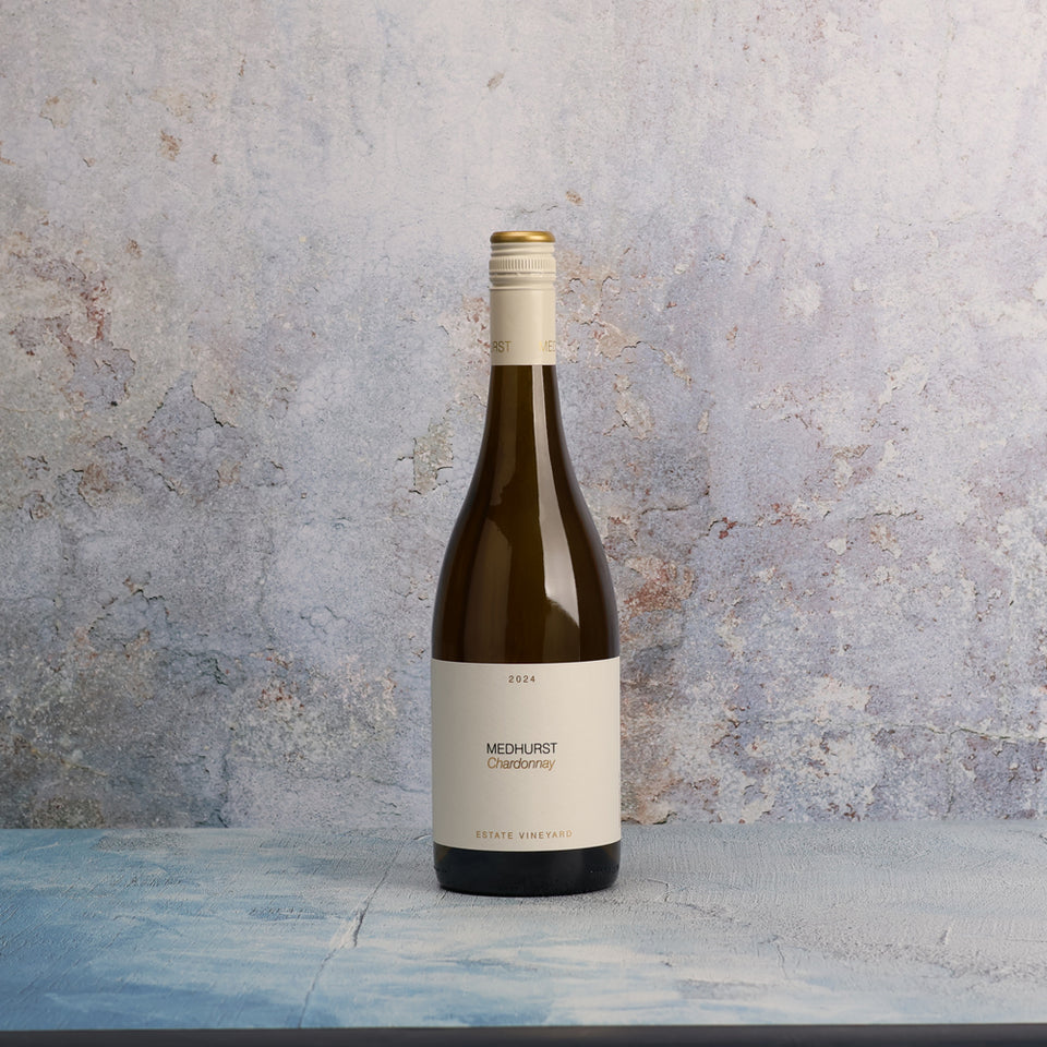 A bottle of 2024 Medhurst Estate Vineyard Chardonnay 750ml White Wine