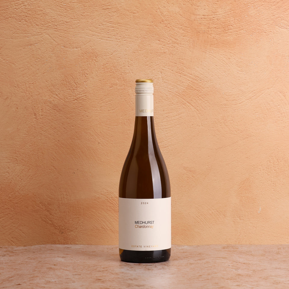A bottle of Medhurst Estate Vineyard Chardonnay 2024 750ml White Wine