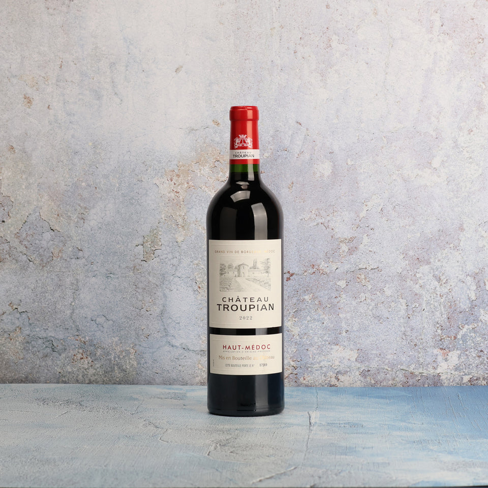 A bottle of Chateau Troupian Haut-Medoc 2022 750ml Red Wine