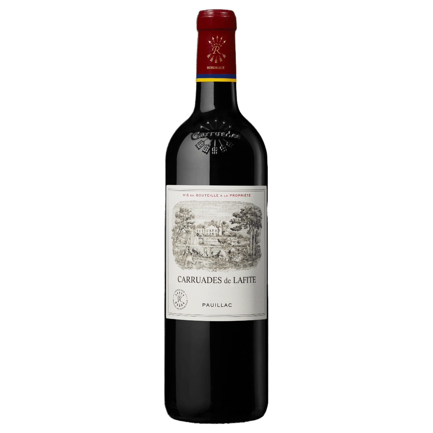 A bottle of 2000 Carruades De Lafite 1500ml Red Wine