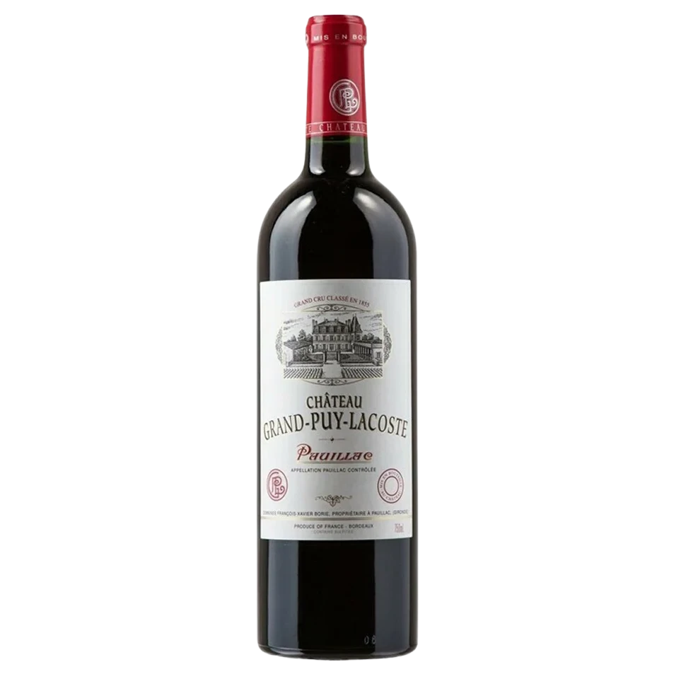 A bottle of 2000 Chateau Grand Puy Lacoste 750ml Red Wine